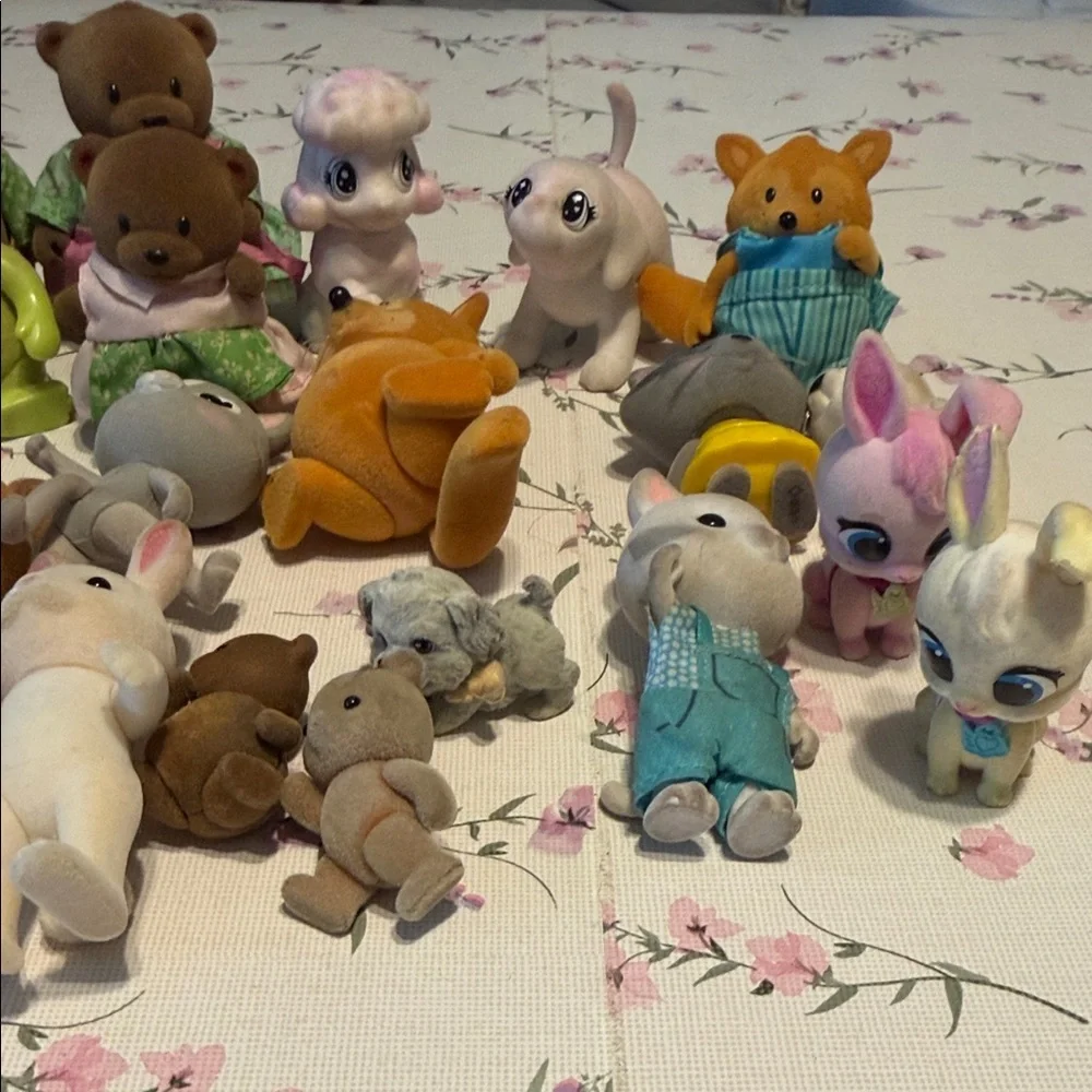 Assorted Plush Small Pets Toy Lot - Cute Mixed Colors